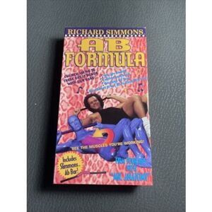 Richard Simmons Ab Formula - VHS - Videotape Workout Exercise Funny Crunches Abs